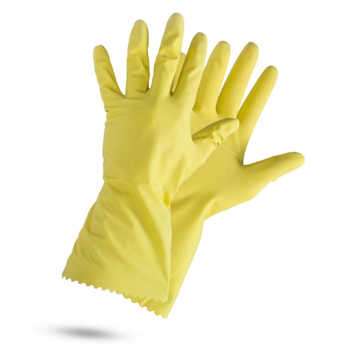 Gant latex idéal pour le lessivage sans produits chimiques