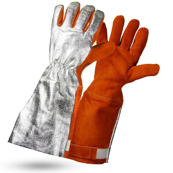 Gant anti-chaleur jusqu'à 500°C avec dos aluminisé Rostaing PROFUSION Gants  pour Professionnels‎